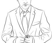 Coloriage Acteur Robert Downey Jr