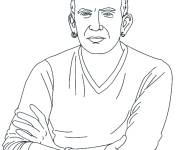 Coloriage Célébrité Jean Paul Gaultier