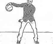 Coloriage Célébrités Basket Ball