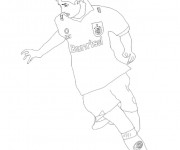 Coloriage célébrités Joueur de Foot