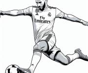 Coloriage Karim Benzema célébrité Français