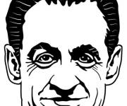 Coloriage Nicolas Sarkozy