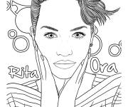 Coloriage Rita Ora