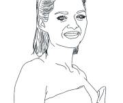 Coloriage Star française Marion Cotillard 