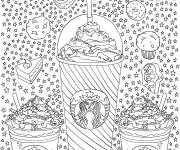 Coloriage Caf&eacute; de Starbucks