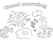 Coloriage Caf&eacute; pour un bon d&eacute;part de la journ&eacute;e