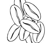 Coloriage Des grains de caf&eacute;
