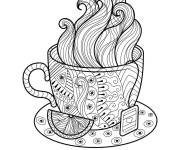 Coloriage et dessins gratuit Tasse de café magique à imprimer
