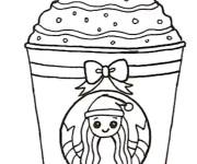 Coloriage et dessins gratuit Un café bien décoré à imprimer