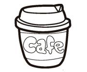 Coloriage et dessins gratuit Verre de café à imprimer