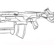Coloriage Arme Nerf de Call of Duty