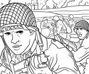 Coloriage Bataille de Normandie Call Of Duty