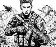 Coloriage call of duty modern warfare gratuit