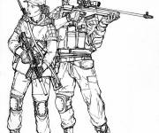 Coloriage Call of Duty pour fille
