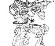 Coloriage Camouflage de soldat de Call of Duty