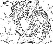 Coloriage Capitaine Price Render de Call Of Duty