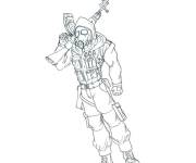 Coloriage Combattant Call of Duty &agrave; colorier