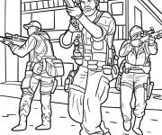 Coloriage Des tireurs de Call Of Duty Warzone