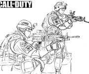 Coloriage L'équipe de Call of Duty
