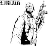 Coloriage Le chargeur double Call of Duty