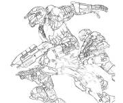 Coloriage Les combattants de Call of Duty gratuit