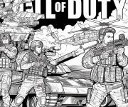 Coloriage Les soldats de Call of Duty prêts pour l'évasion