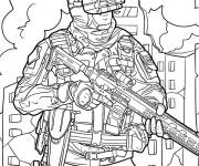 Coloriage Skin Call of Duty