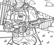 Coloriage Skin de druide nomade Call Of Duty