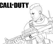 Coloriage Skin de soldat exp&eacute;riment&eacute; Call of Duty
