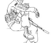 Coloriage Soldat de Call of Duty cold war