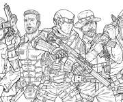 Coloriage Squad des soldats Call of Duty