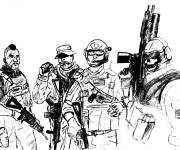 Coloriage Squat de Call of Duty