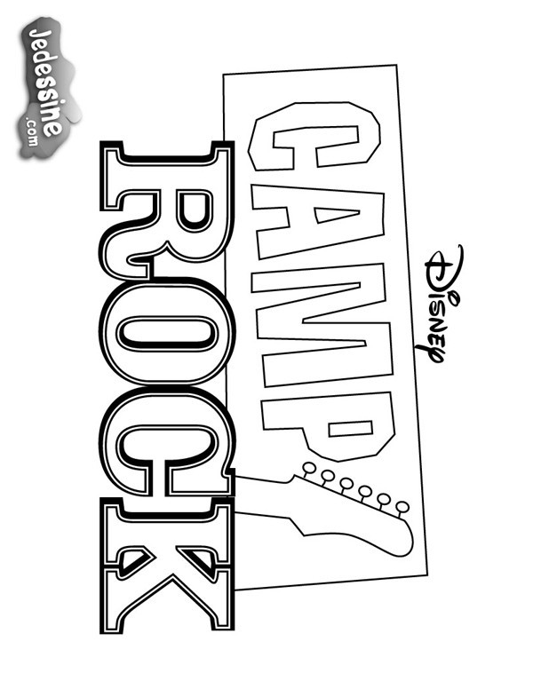 Coloriage et dessins gratuits Camp Rock Affiche à imprimer