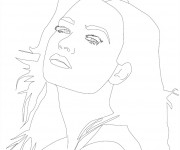 Coloriage et dessins gratuit Camp Rock Caitlyn Geller à imprimer