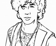 Coloriage et dessins gratuit Camp Rock Célébrités à imprimer