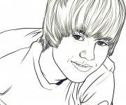 Coloriage Camp Rock Justin Bieber