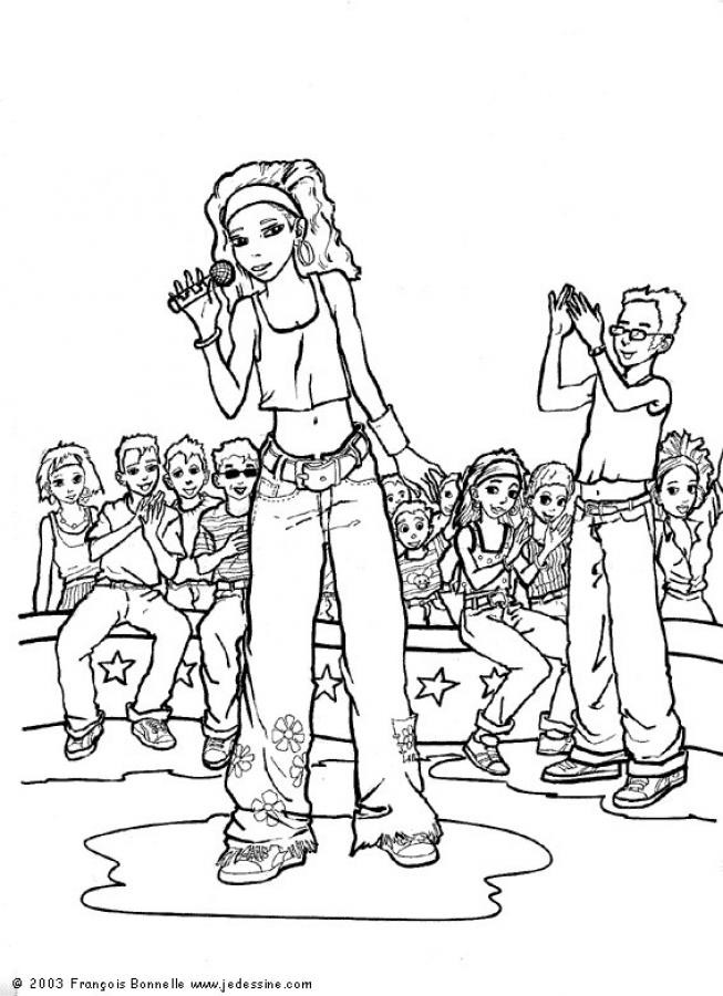 Coloriage et dessins gratuits Camp Rock Musique à imprimer