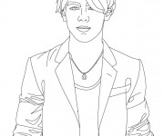 Coloriage Camp Rock Nate