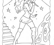 Coloriage et dessins gratuit Camp Rock Tess Tyler à imprimer