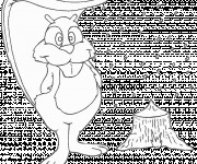 Coloriage Animaux de Canada Castor