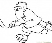 Coloriage Canada Ice Hockey