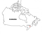 Coloriage Canada immense
