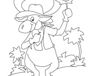 Coloriage L'orignal c&eacute;l&egrave;bre La f&ecirc;te du Canada