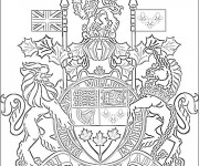 Coloriage La monarchie canadienne
