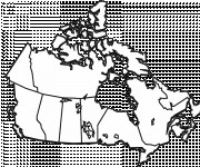Coloriage Les Provinces de Canada