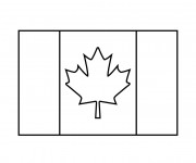Coloriage Signification drapeau de Canada