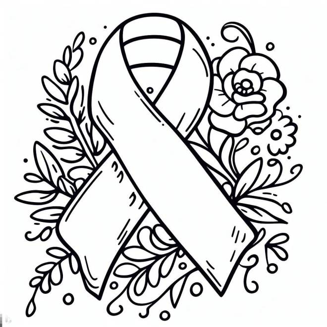 Coloriage Cancer du sein gratuit à imprimer