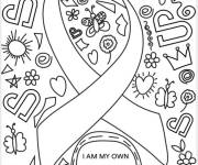 Coloriage Sensibilisation au cancer du sein