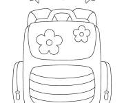 Coloriage Belle cartable &agrave; imprimer