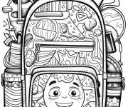 Coloriage cartable art-th&eacute;rapie